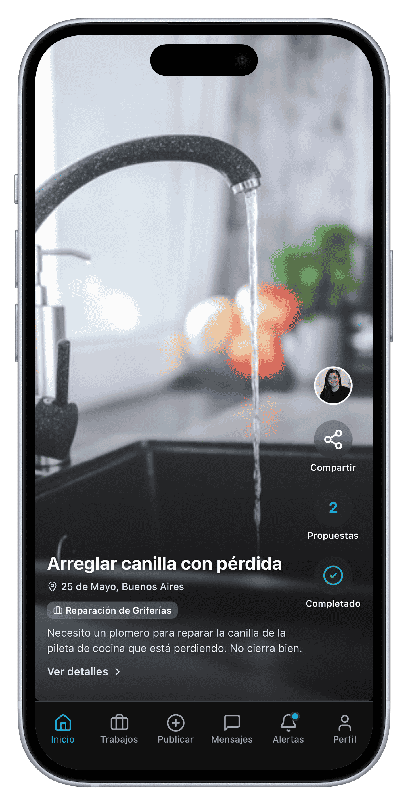 Vista previa de la app Yamba